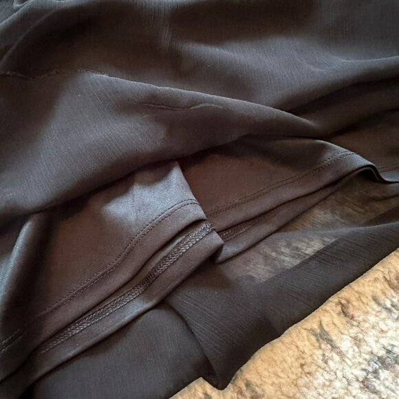 Express | Black Beaded Sheer Lined Slip Mini Dress Women's Small Spaghetti Strap - Picture 5 of 12